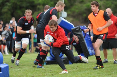 22.09.11 - Wales Rugby Training - Leigh Halfpenny during training. 