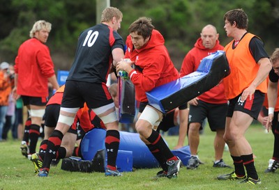 22.09.11 - Wales Rugby Training - Ryan Jones during training. 