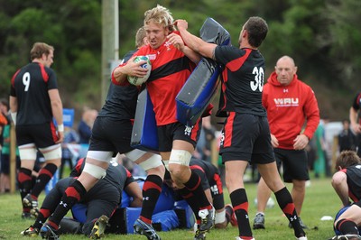 22.09.11 - Wales Rugby Training - Andy Powell during training. 