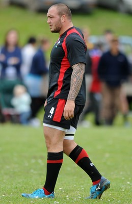 22.09.11 - Wales Rugby Training - Craig Mitchell during training. 
