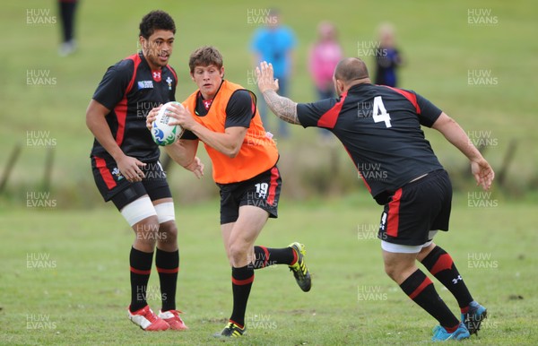 22.09.11 - Wales Rugby Training - Lloyd Williams during training. 