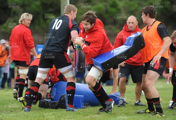 22.09.11 - Wales Rugby Training - Ryan Jones during training. 