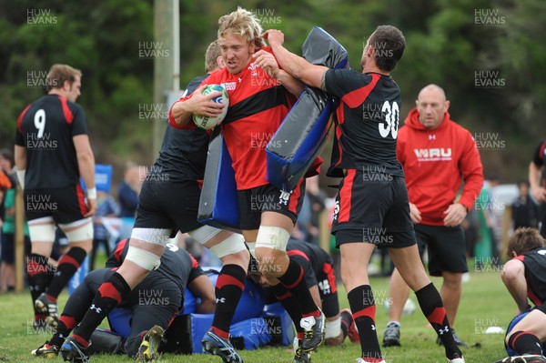 22.09.11 - Wales Rugby Training - Andy Powell during training. 