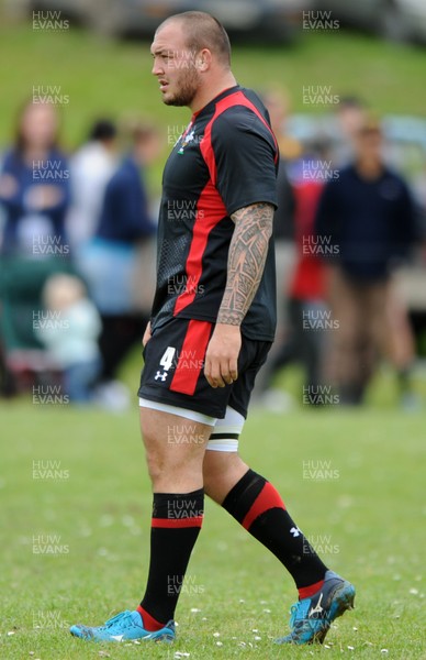 22.09.11 - Wales Rugby Training - Craig Mitchell during training. 