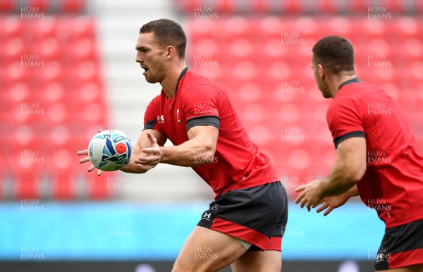 220919 - Wales Rugby Training - George North during training