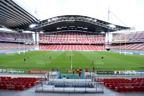 220919 - Wales Rugby Training - A general view of Toyota Stadium during training
