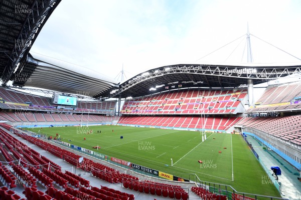 220919 - Wales Rugby Training - A general view of Toyota Stadium during training