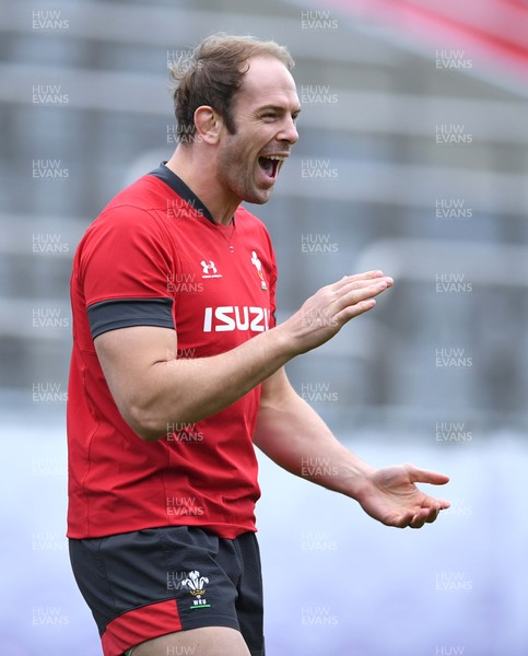 221019 - Wales Rugby Training - Alun Wyn Jones during training