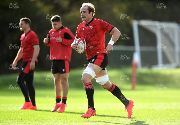 221020 - Wales Rugby Training - Alun Wyn Jones during training