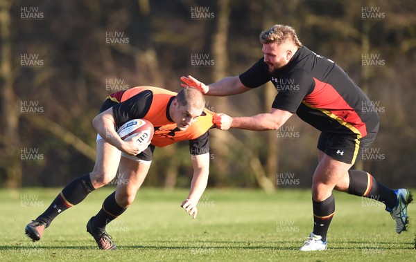 230117 - Wales Rugby Training - James King during training