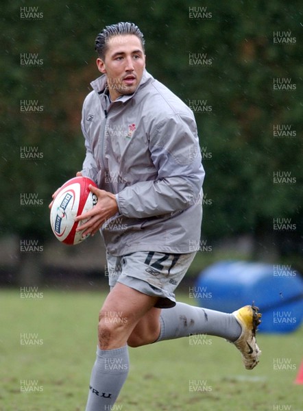 230206 - Wales Rugby Training - Gavin Henson during training 