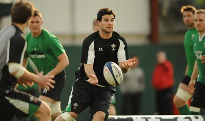 23.02.09 - Wales Rugby Training - Mike Phillips in action during training. 