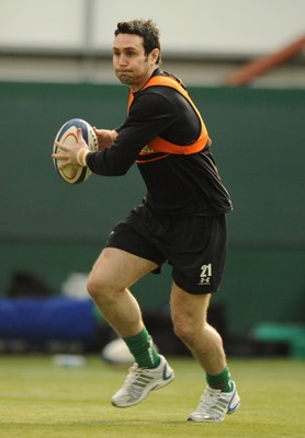 23.02.09 - Wales Rugby Training - Stephen Jones in action during training. 