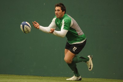 23.02.09 - Wales Rugby Training - Gavin Henson in action during training. 