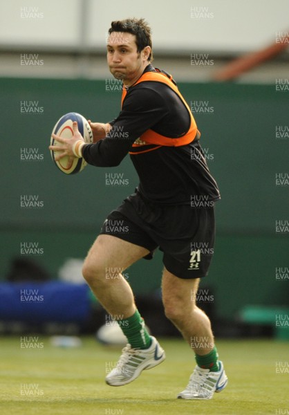 23.02.09 - Wales Rugby Training - Stephen Jones in action during training. 