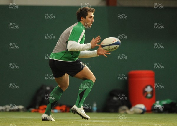 23.02.09 - Wales Rugby Training - Gavin Henson in action during training. 