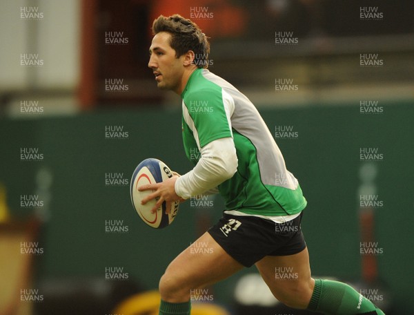 23.02.09 - Wales Rugby Training - Gavin Henson in action during training. 