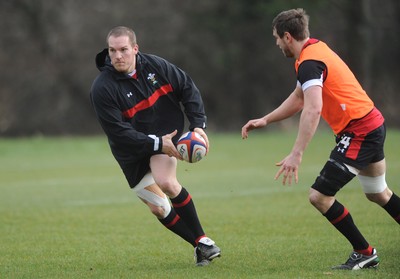 230212 - Wales Rugby Training -Gethin Jenkins during training