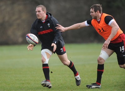 230212 - Wales Rugby Training -Gethin Jenkins during training