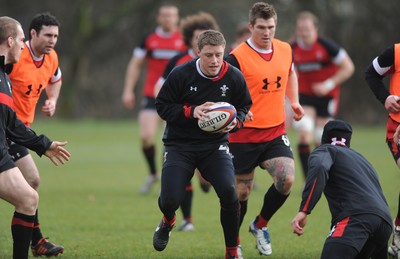 230212 - Wales Rugby Training -Rhys Priestland during training