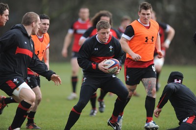 230212 - Wales Rugby Training -Rhys Priestland during training