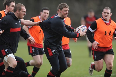 230212 - Wales Rugby Training -Rhys Priestland during training