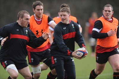 230212 - Wales Rugby Training -Rhys Priestland during training