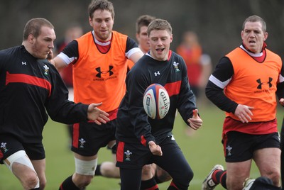 230212 - Wales Rugby Training -Rhys Priestland during training