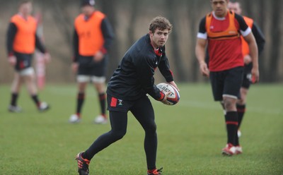 230212 - Wales Rugby Training -Leigh Halfpenny during training