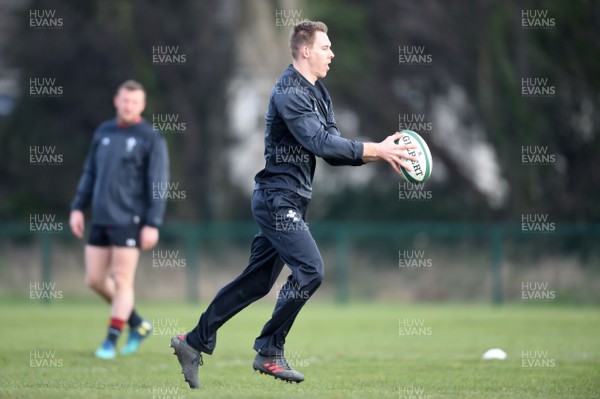 230218 - Wales Rugby Training - Liam Williams during training