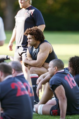 23.05.07  Wales rugby on Tour to Australia Colin Charvis listens intently during training  in Terrigal. 