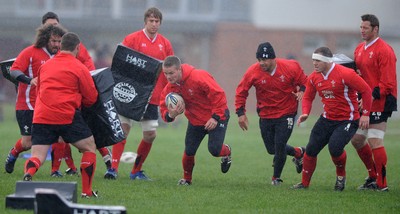 23.06.10 - Wales Rugby Training - Tavis Knoyle during training. 