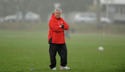 23.06.10 - Wales Rugby Training - Head coach Warren Gatland during training. 