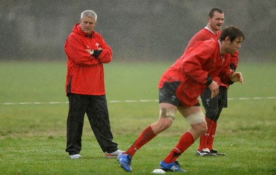 23.06.10 - Wales Rugby Training - Head coach Warren Gatland during training. 