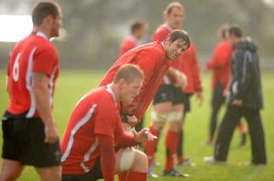 23.06.10 - Wales Rugby Training - Ryan Jones during training. 
