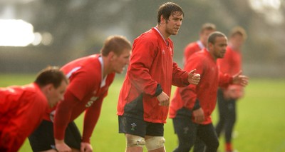 23.06.10 - Wales Rugby Training - Ryan Jones during training. 