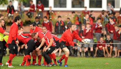 23.06.10 - Wales Rugby Training - Ryan Jones during training. 