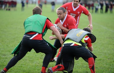 23.06.10 - Wales Rugby Training - Gavin Thomas during training. 