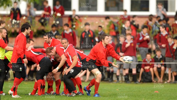 23.06.10 - Wales Rugby Training - Ryan Jones during training. 