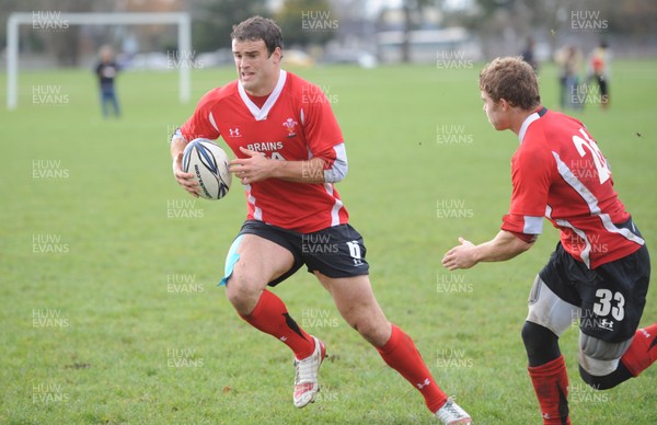 23.06.10 - Wales Rugby Training - Jamie Roberts during training. 