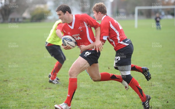 23.06.10 - Wales Rugby Training - Jamie Roberts during training. 