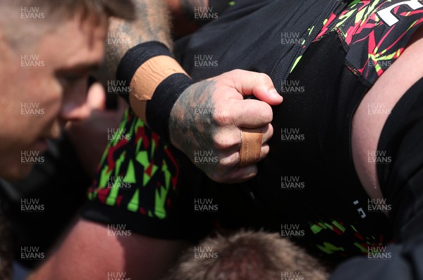 230626 - Wales Rugby Training ahead of their game against the Barbarians on the weekend - Sam Wainwright during training