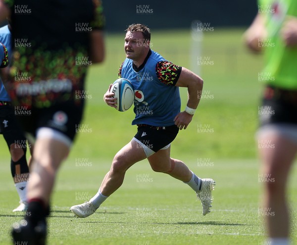 230626 - Wales Rugby Training ahead of their game against the Barbarians on the weekend - Dewi Lake during training
