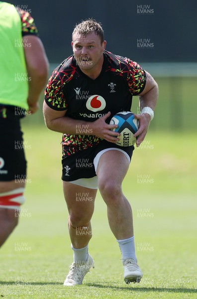 230626 - Wales Rugby Training ahead of their game against the Barbarians on the weekend - Dewi Lake during training