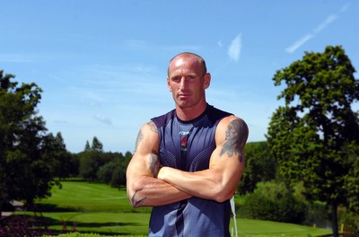 23.08.07 - Wales Rugby Press Conference - Wales' Gareth Thomas at the Vale Hotel, Near Cardiff after being announced captain to face France on Sunday 