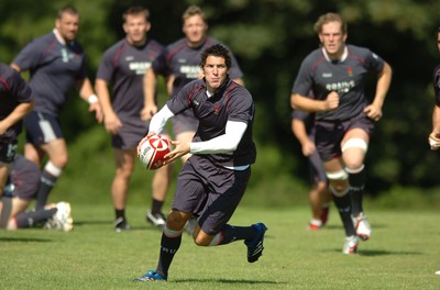 23.08.07 - Wales Rugby Training - James Hook in action during training 