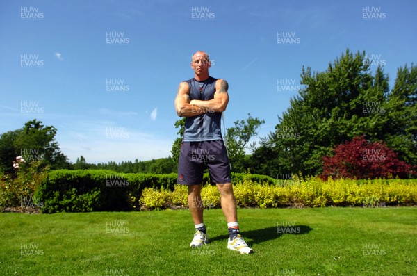 23.08.07 - Wales Rugby Press Conference - Wales' Gareth Thomas at the Vale Hotel, Near Cardiff after being announced captain to face France on Sunday 