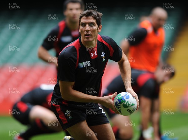 23.08.11 - Wales Rugby Training - James Hook during training. 