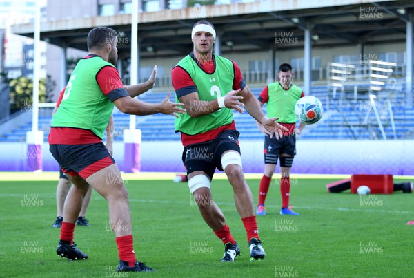 231019 - Wales Rugby Training - Aaron Shingler during training