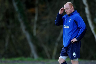 23.11.10 - Wales Rugby Training - Martyn Williams during training. 